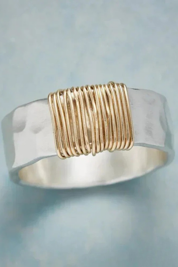 Lunari - Guld Ring för Kvinnor
