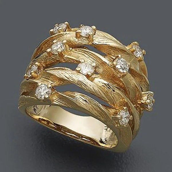 Bohemisk vintage guldring