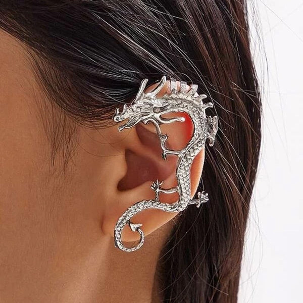 Charm - Silver Dragon Örhängen