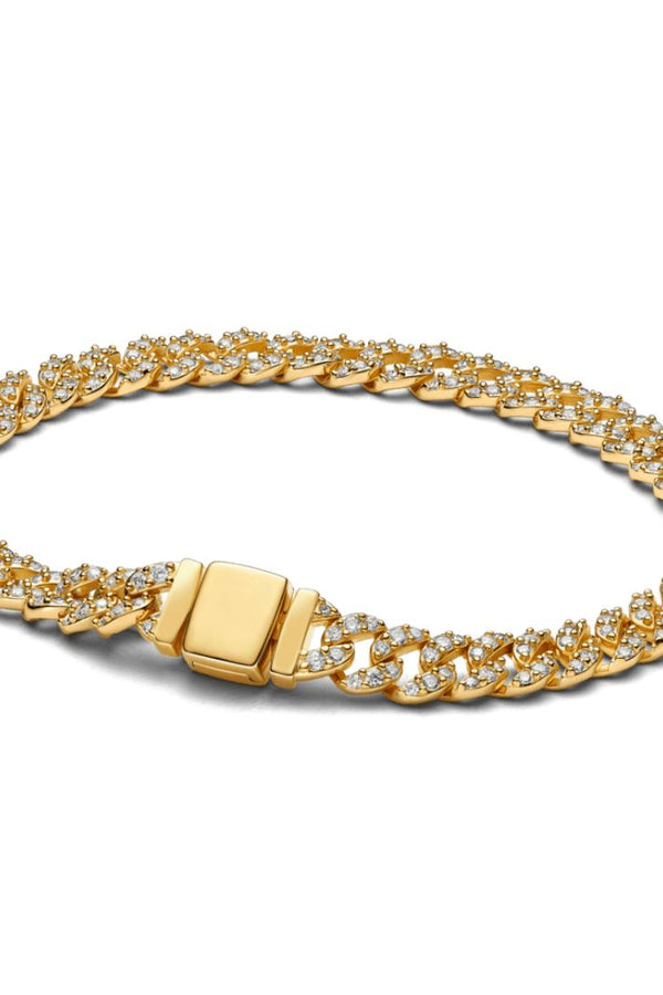 Cubo - 18K Guld Moissanite Kubanska Armband