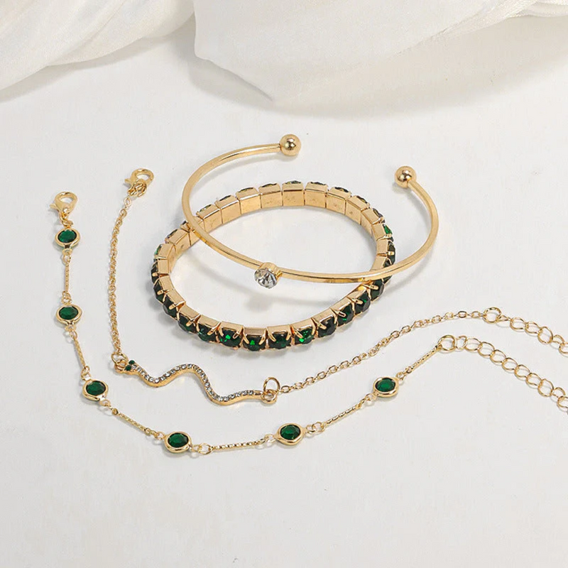 Sorina - Set med gyllene armband