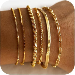 Vernetta - 16K Guld Armbandsset