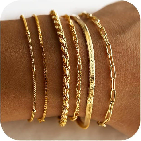 Vernetta - 16K Guld Armbandsset