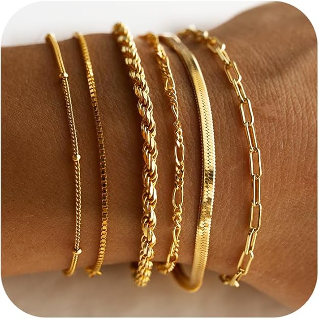Vernetta - 16K Guld Armbandsset