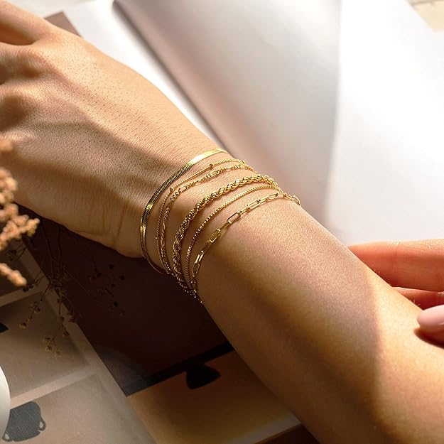 Vernetta - 16K Guld Armbandsset