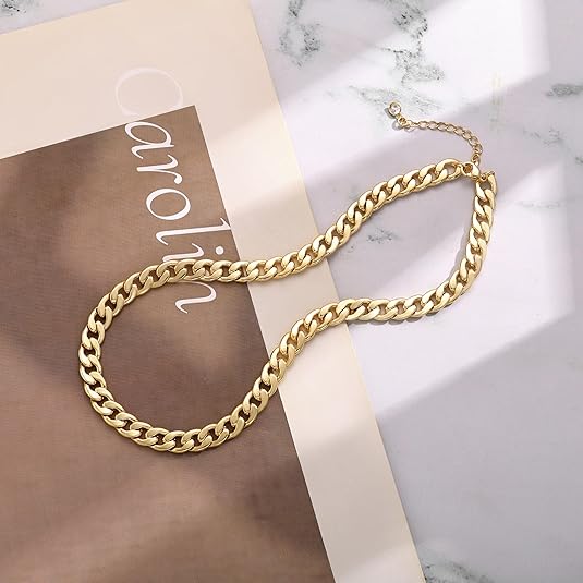 Cavaro - 18K Guld Chunky Kubansk Kedja