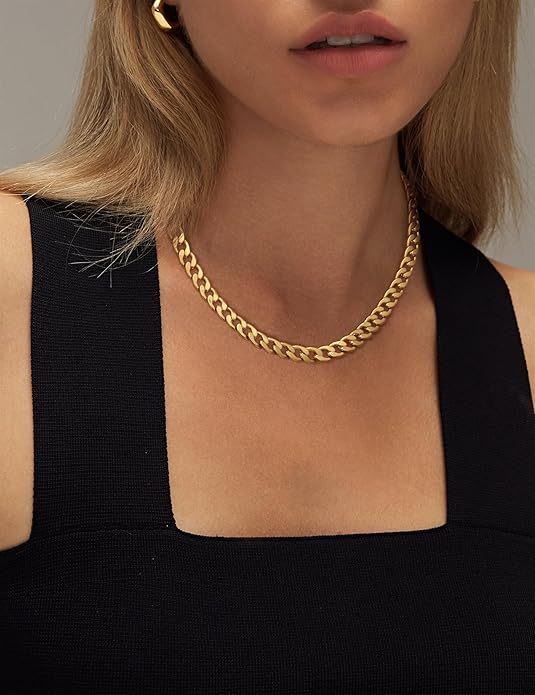 Cavaro - 18K Guld Chunky Kubansk Kedja