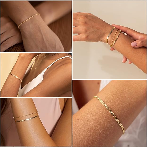 Vernetta - 16K Guld Armbandsset