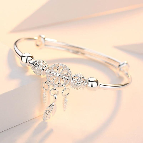 Justérbart Drömfångararmband i 925 Sterling Silver