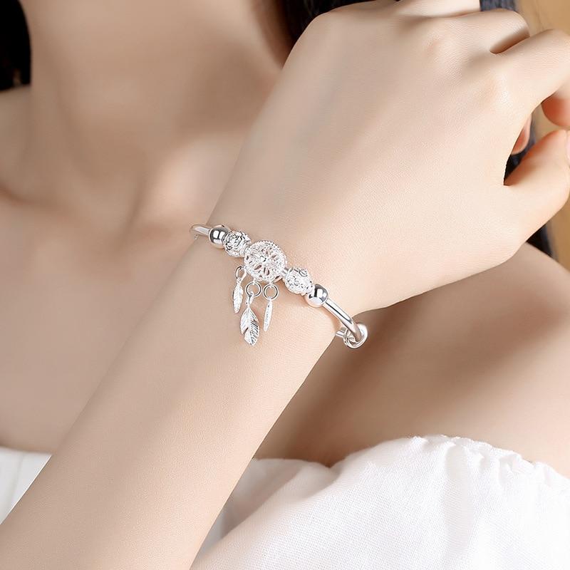 Justérbart Drömfångararmband i 925 Sterling Silver