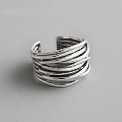 Justérbar Ring i 925 Sterling Sølv
