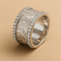 Lina - Vintage Silverring för Kvinnor