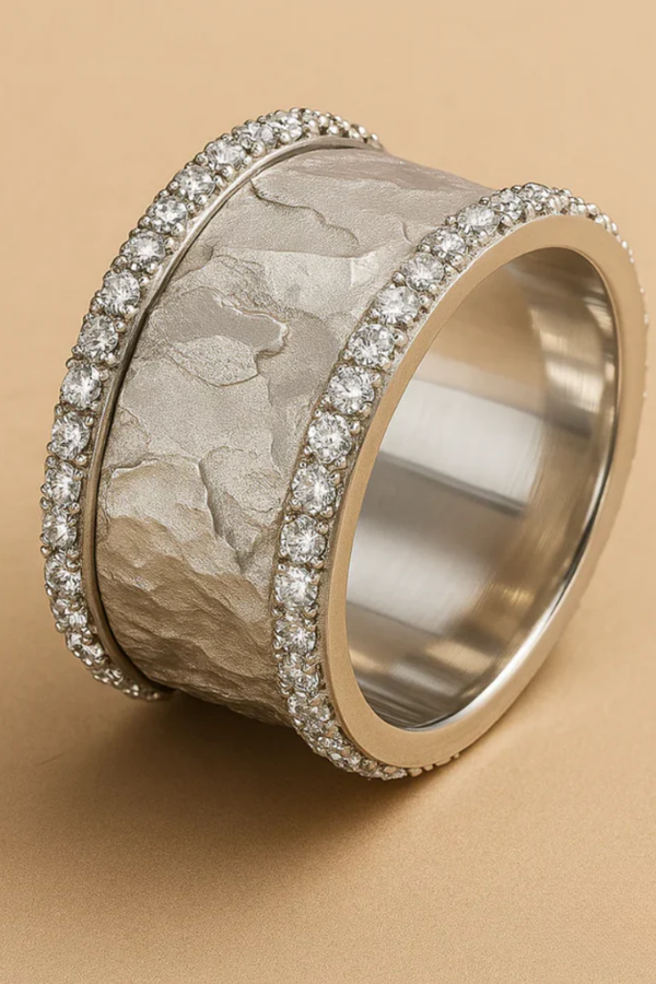 Lina - Vintage Silverring för Kvinnor