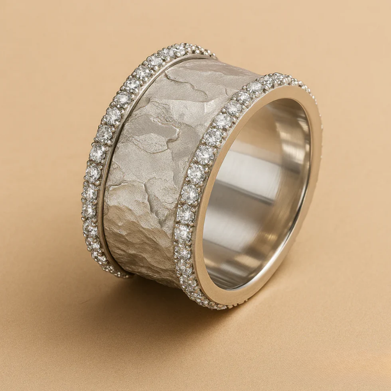 Lina - Vintage Silverring för Kvinnor