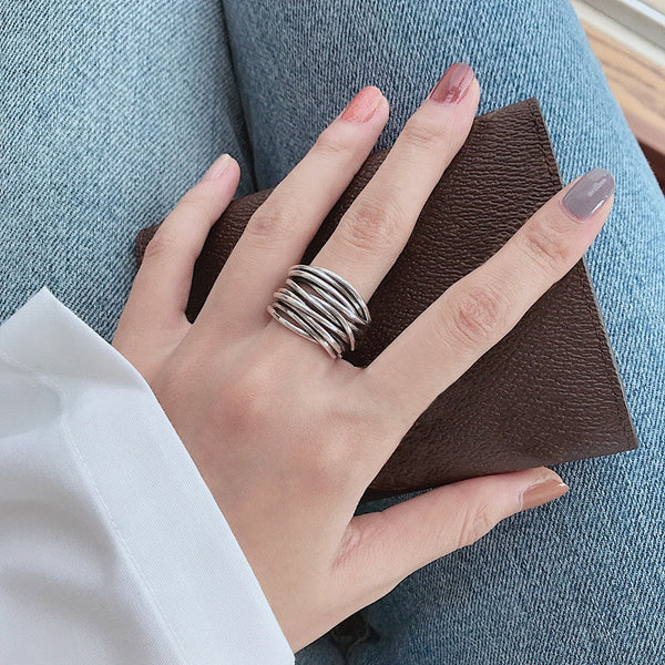 Justérbar Ring i 925 Sterling Sølv