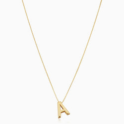 LoveNote - 18K Guld Bokstav Initial Halsband