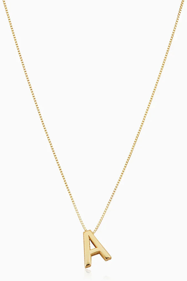 LoveNote - 18K Guld Bokstav Initial Halsband