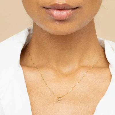 LoveNote - 18K Guld Bokstav Initial Halsband