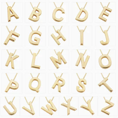 LoveNote - 18K Guld Bokstav Initial Halsband