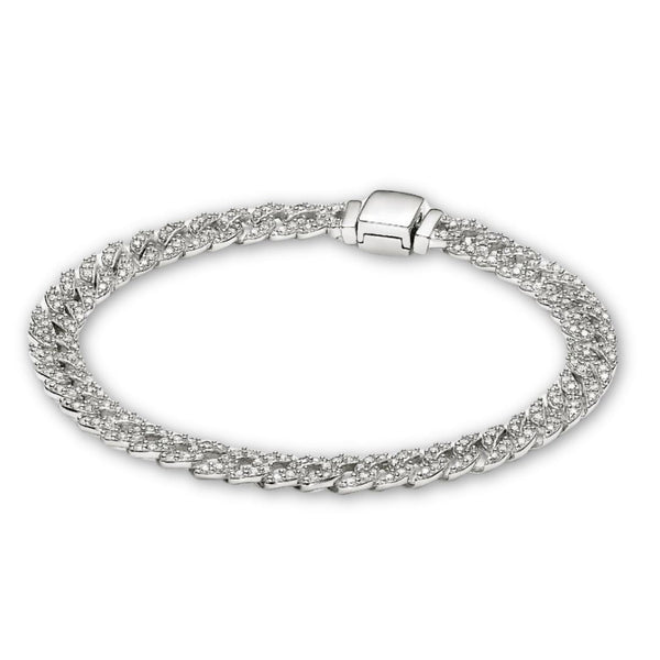 Cubo - 18K Guld Moissanite Kubanska Armband