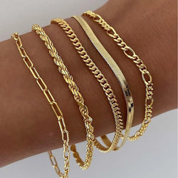 Ellis - 16K Guld Armbandsset