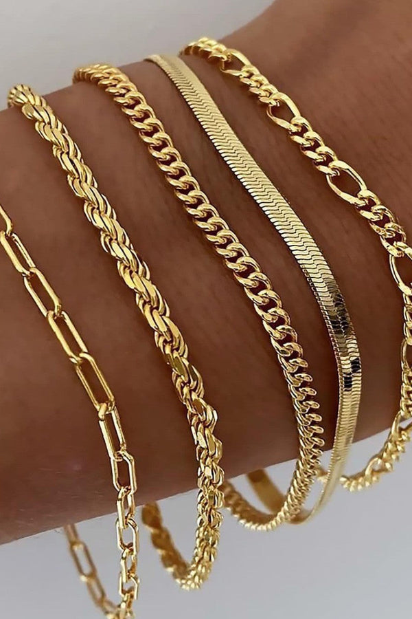 Ellis - 16K Guld Armbandsset