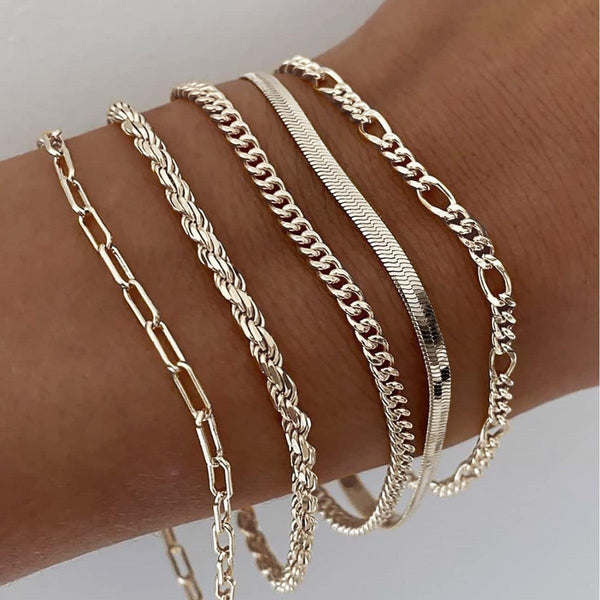 Ellis - 16K Guld Armbandsset