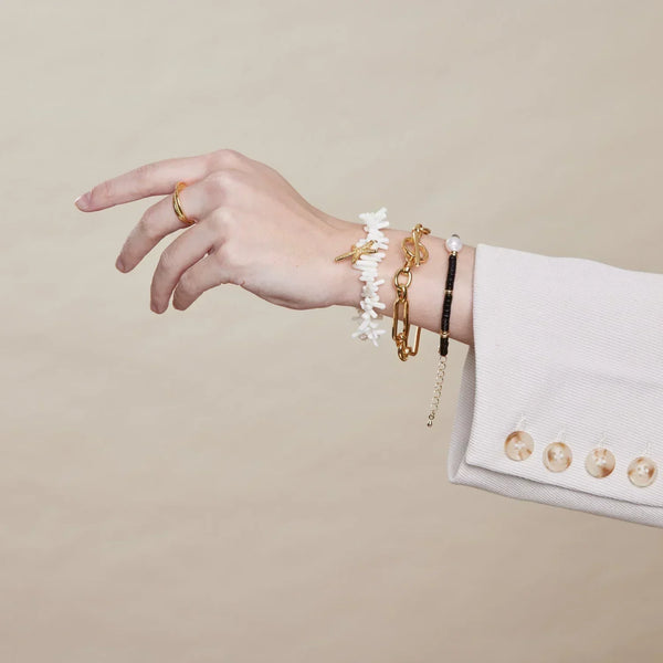 Länk - Guld T-Bar Armband