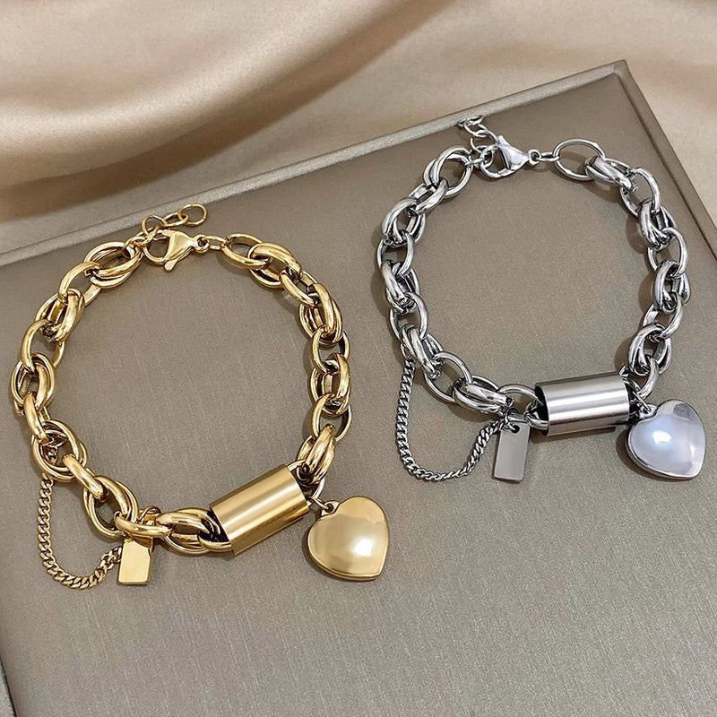 Heartened - 18K Guld Chunky Armband