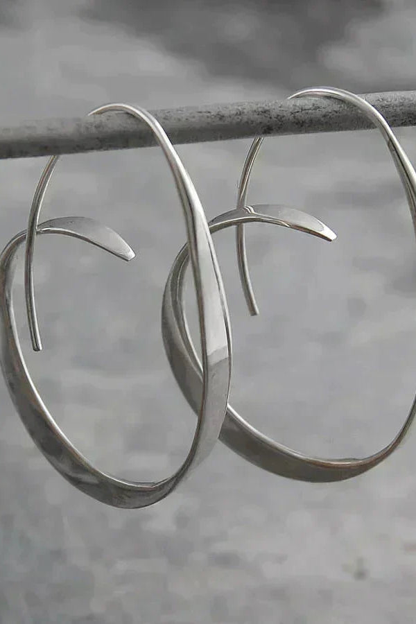 Spiraldesignade Örhängen för Ren Njutning