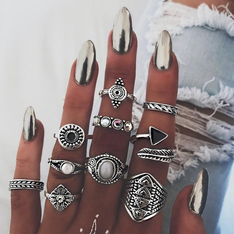Handgjorda silverringar