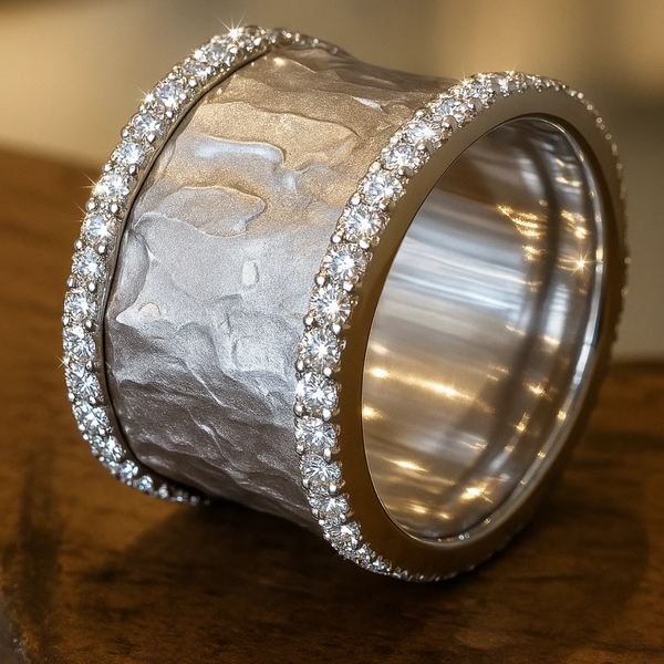 Vintage Klocka med Silver Zirkoner