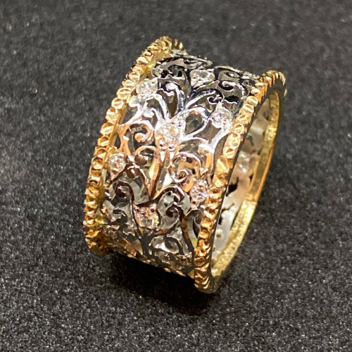 Mika - Klassisk Ivy Ring med Vintage Zirkon
