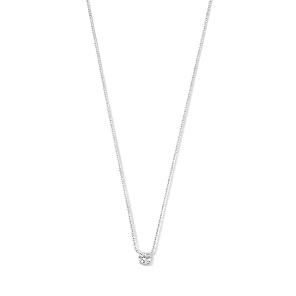 Clea - 14K Guld Moissanite Sten Halsband