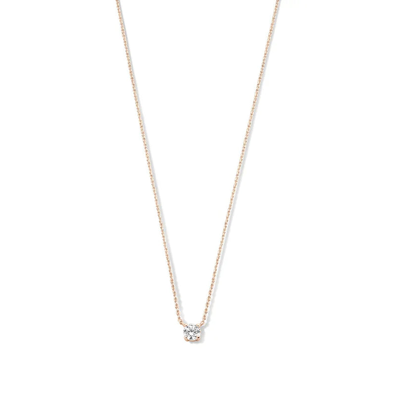 Clea - 14K Guld Moissanite Sten Halsband