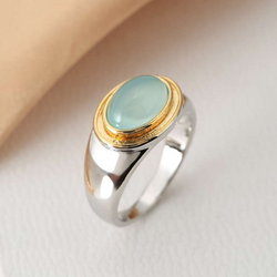 Gabi - Unik Vintage Ring i Grön Nyans