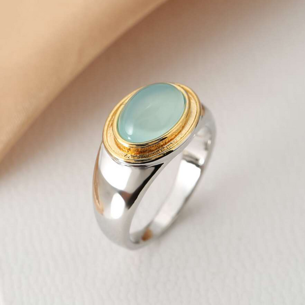 Gabi - Unik Vintage Ring i Grön Nyans