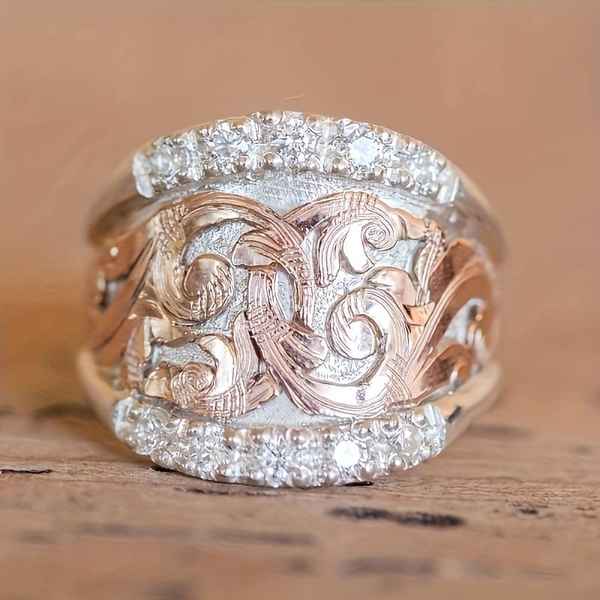Evergreen Silver & Rosablomma Ring