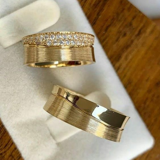 Sparkle - Klassisk vintage guldring