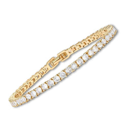 Lustra - Guld Moissanite Tennisarmband