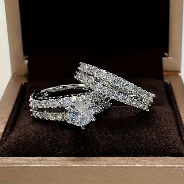Eterna - Guldglans Ring Set