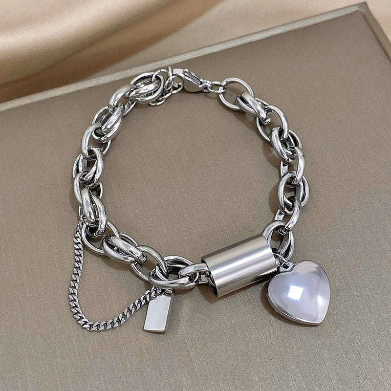 Heartened - Guld Chunky Armband