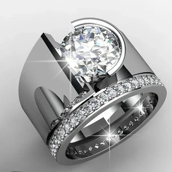 Silverring Radiance med zirkonia