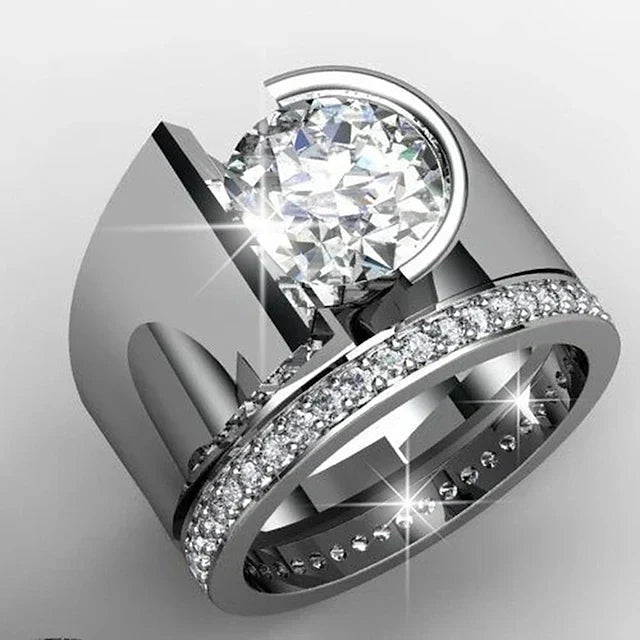 Silverring Radiance med zirkonia