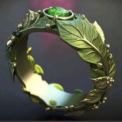 Exotisk grön ring