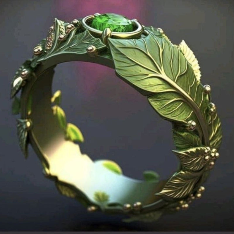 Exotisk grön ring