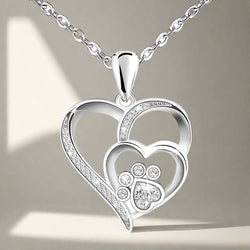 Inolt - Tass & Hjärta Halsband i Silver