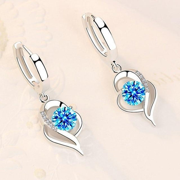 Gleam - Eleganta silverörhängen med zirkonstenar