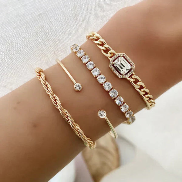 Domitia - 18K guld Calvina armbandsset