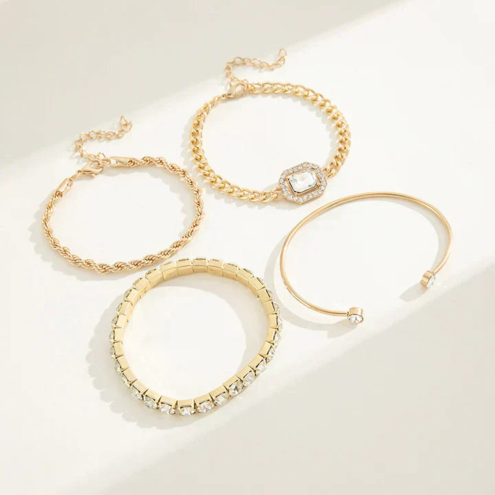 Domitia - 18K guld Calvina armbandsset